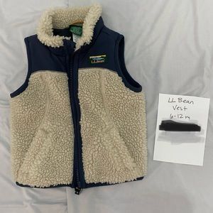 L.L. Bean Fleece Vest (Baby). Size: 6-12 mos.